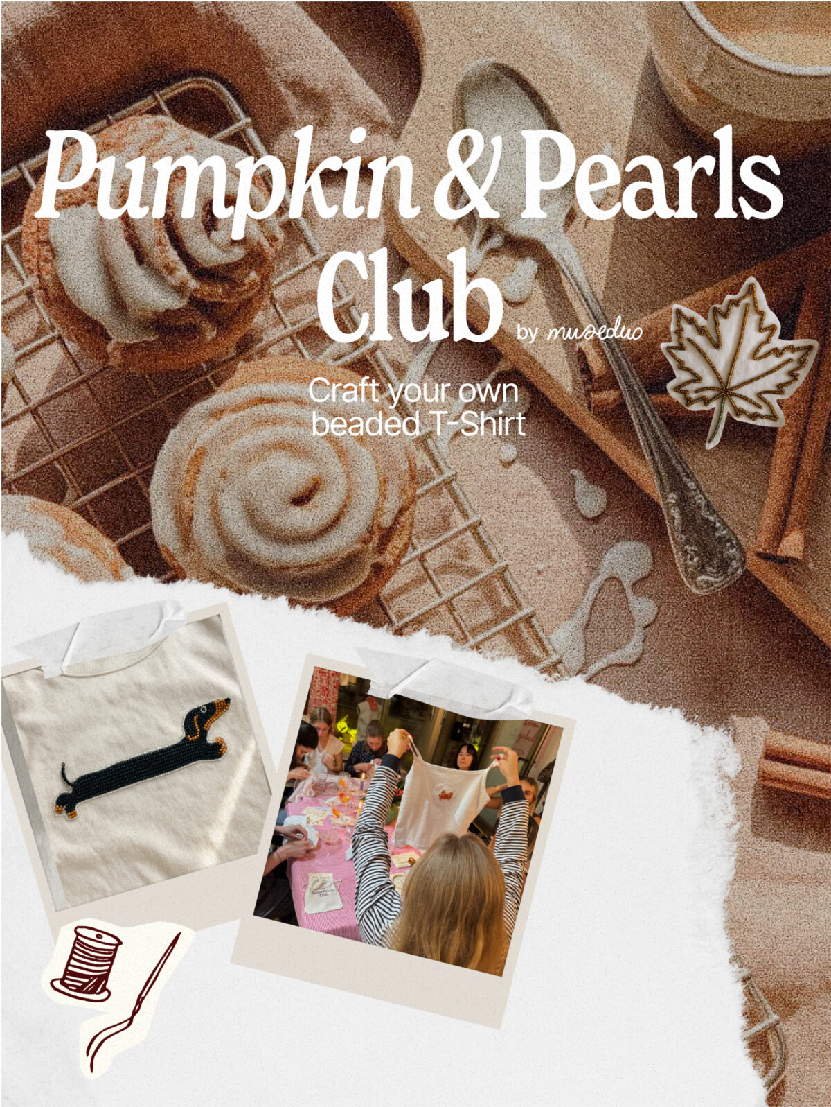 Pumpkin & Pearls Club – Craft your own beaded Shirt - 23.10.
