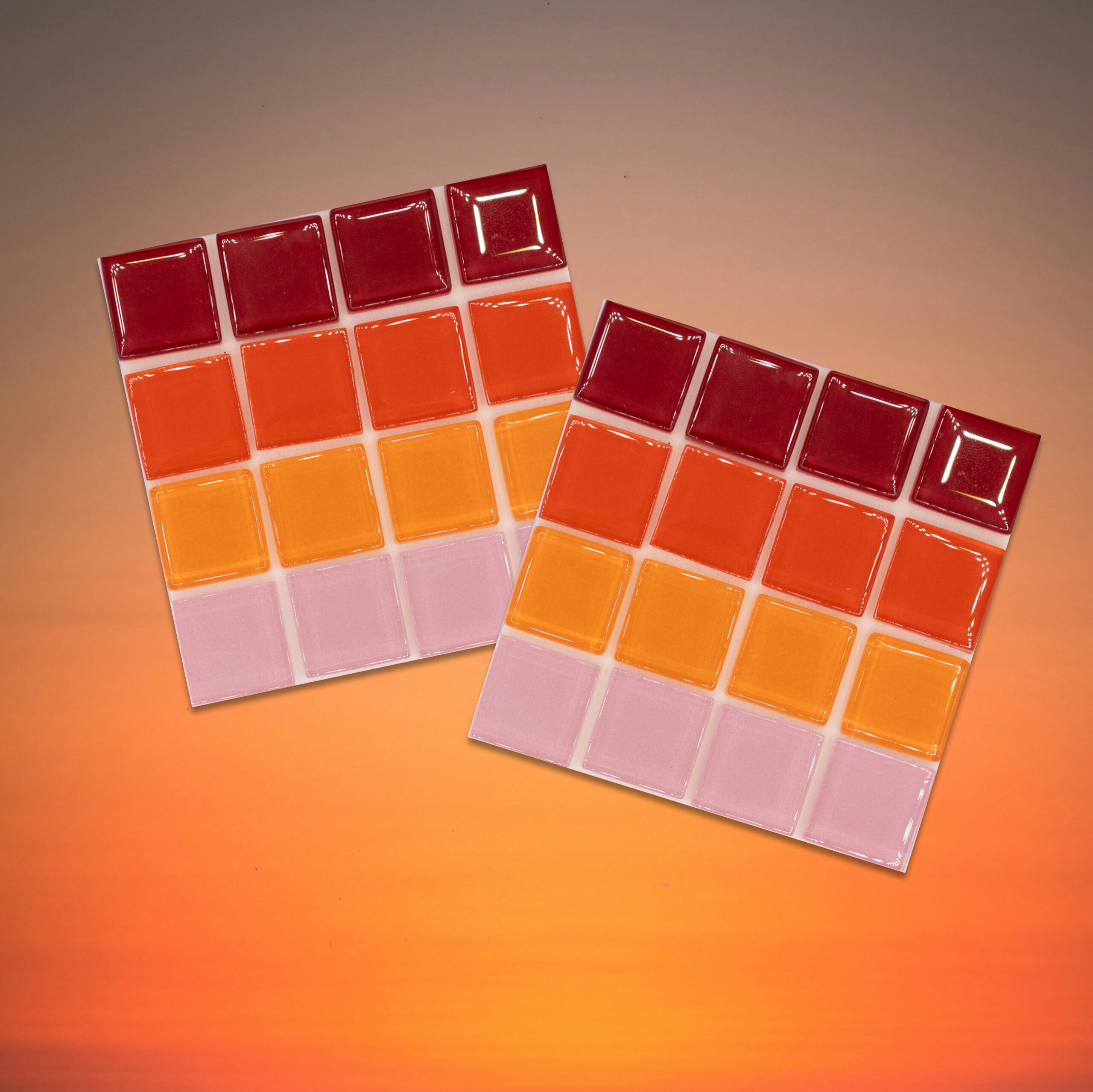 DIY Fliesen-Untersetzer Set – Sunrise Cocktail
