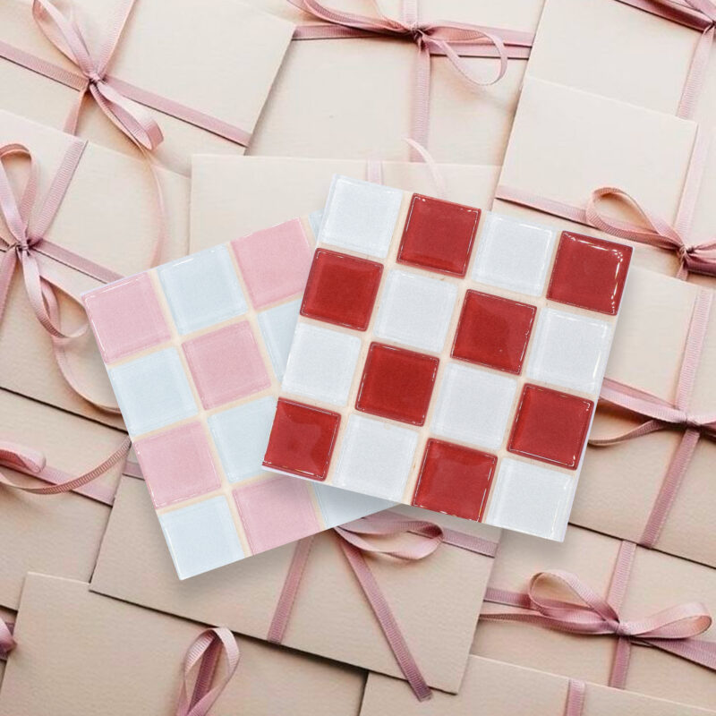 DIY Fliesenuntersetzer Set – Love Letter