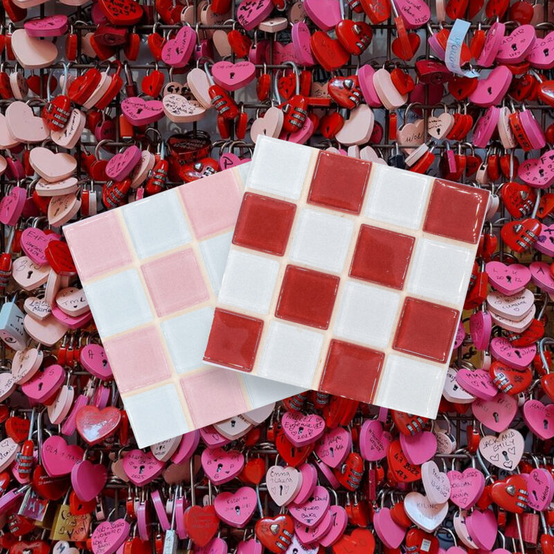 DIY Fliesenuntersetzer Set – Love Letter