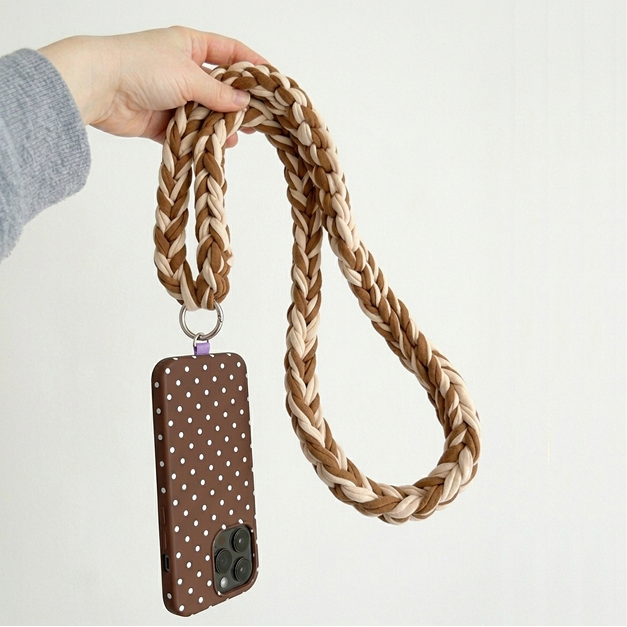 DIY Häkel-Handyketten Set – Cappuccino